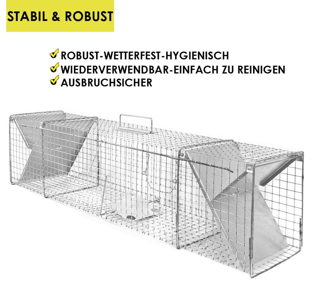 Thumbnail - Petigi Lebendfalle Marderfalle Tierfalle Fuchsfalle Katzenfalle Lebendfalle Waschbärfalle