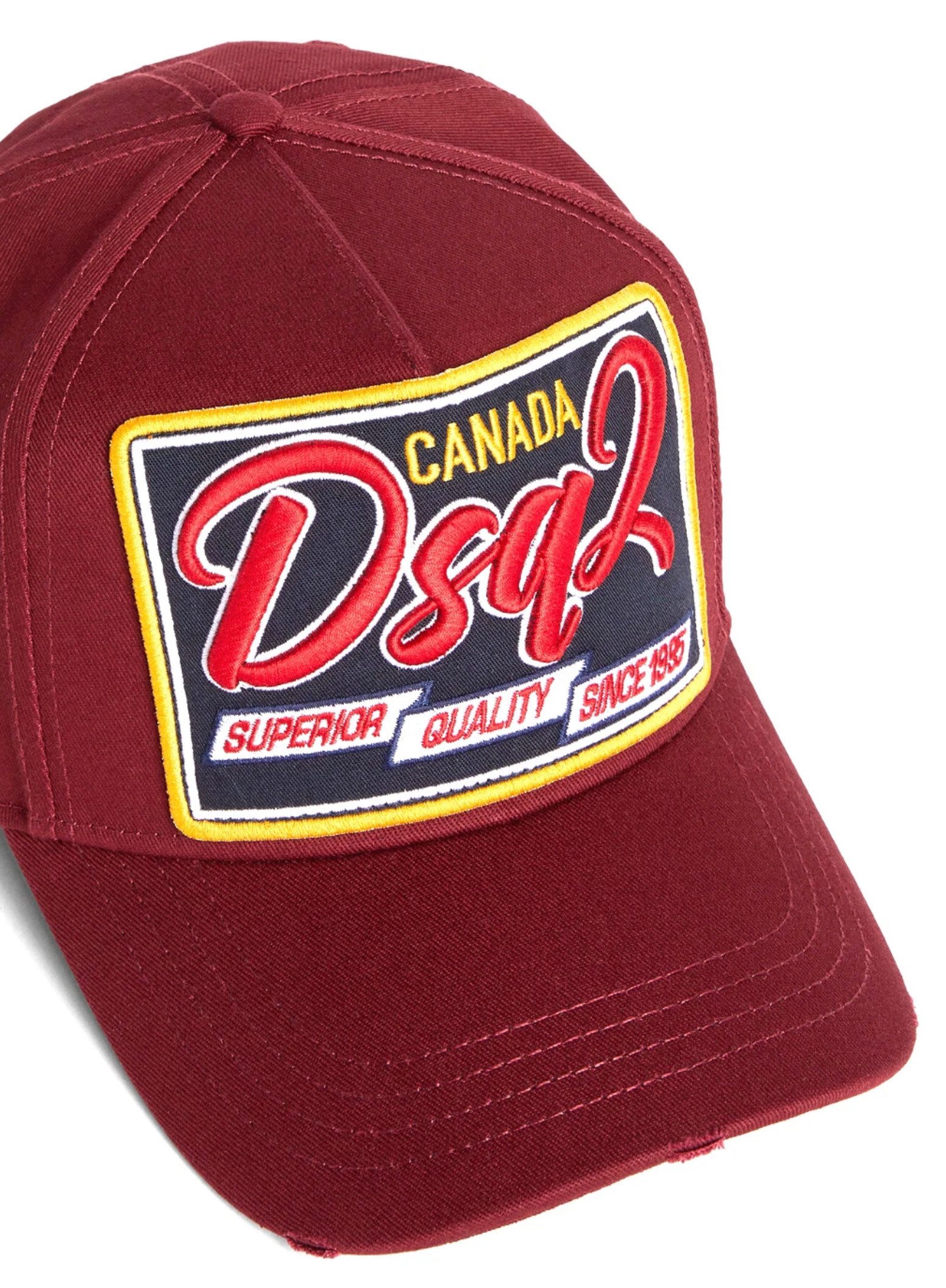 Dsquared2 Baseball Cap Superior Baseball Icon Kappe Burgundy Unisex Designed in Italy, inspiriert von kanadischer Heritage