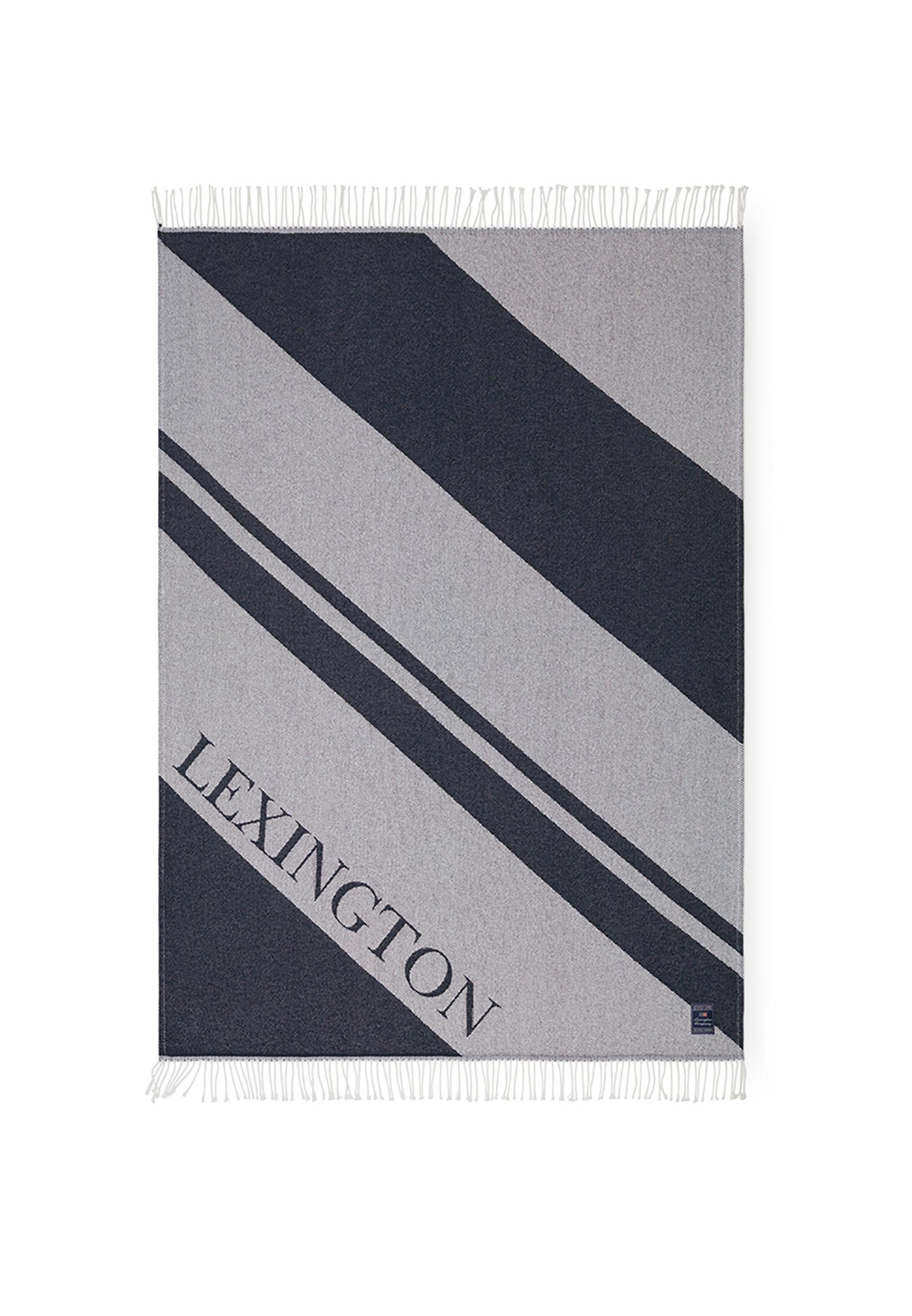 Recycled Lexington Cotton blue/white Logo, Plaid