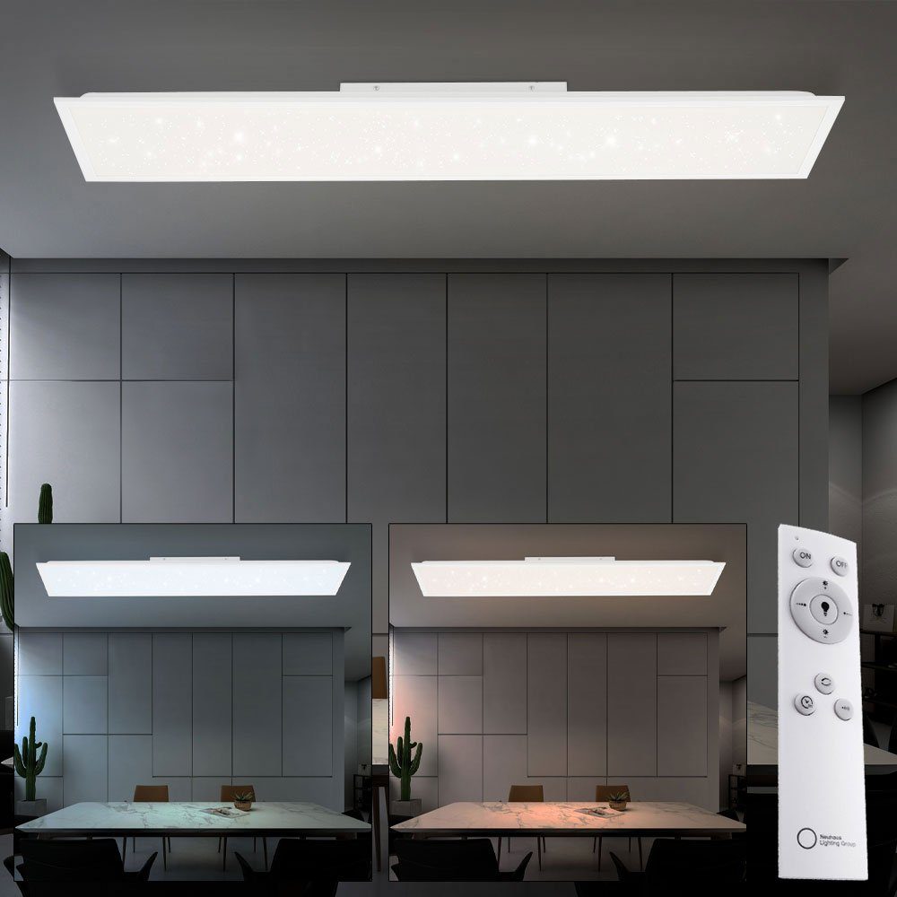 etc-shop LED rechteckig Panel Deckenlampe verbaut, Warmweiß, fest LED-Leuchtmittel LED Deckenleuchte Tageslichtweiß, Kaltweiß, Neutralweiß, Panel Schlafzimmer Deckenleuchte