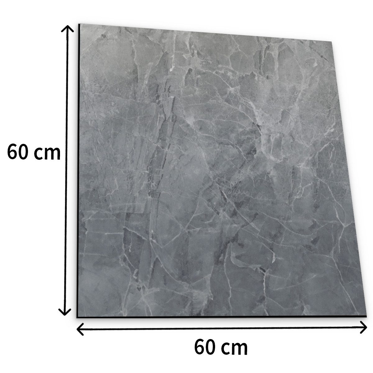 Tabletop Antirutschmatte Waschmaschinen-Auflage Stein-Optik Marmor dunkel rutschfest, waschbar, 1-St., Textil-Finish Gummi-Matte als Trockner Waschmaschinen-Unt – Bild 2 von 5