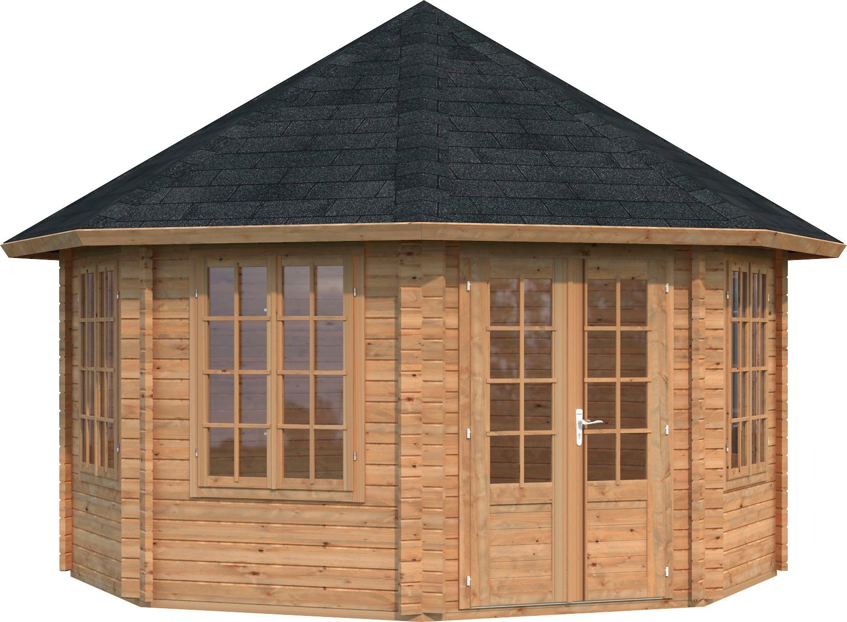 Palmako Gartenhaus Pavillon Hanna, BxT: 503x503 cm, hellbraun