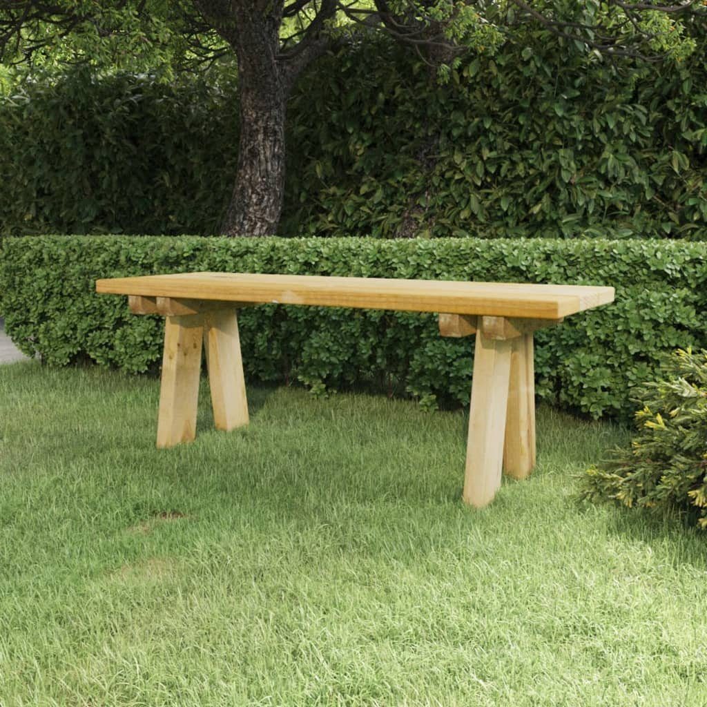 furnicato Gartenbank 110 cm Massivholz Kiefer günstig online kaufen
