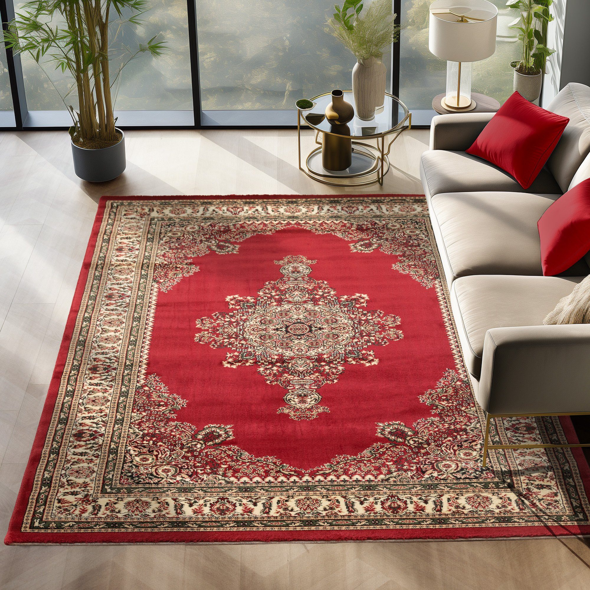 SIMPEX24 Orientteppich Orientalisch Design, Läufer, Höhe: 12 mm, Orinet Teppich Webteppich orientalischen Mustern Teppich Wohnzimmer