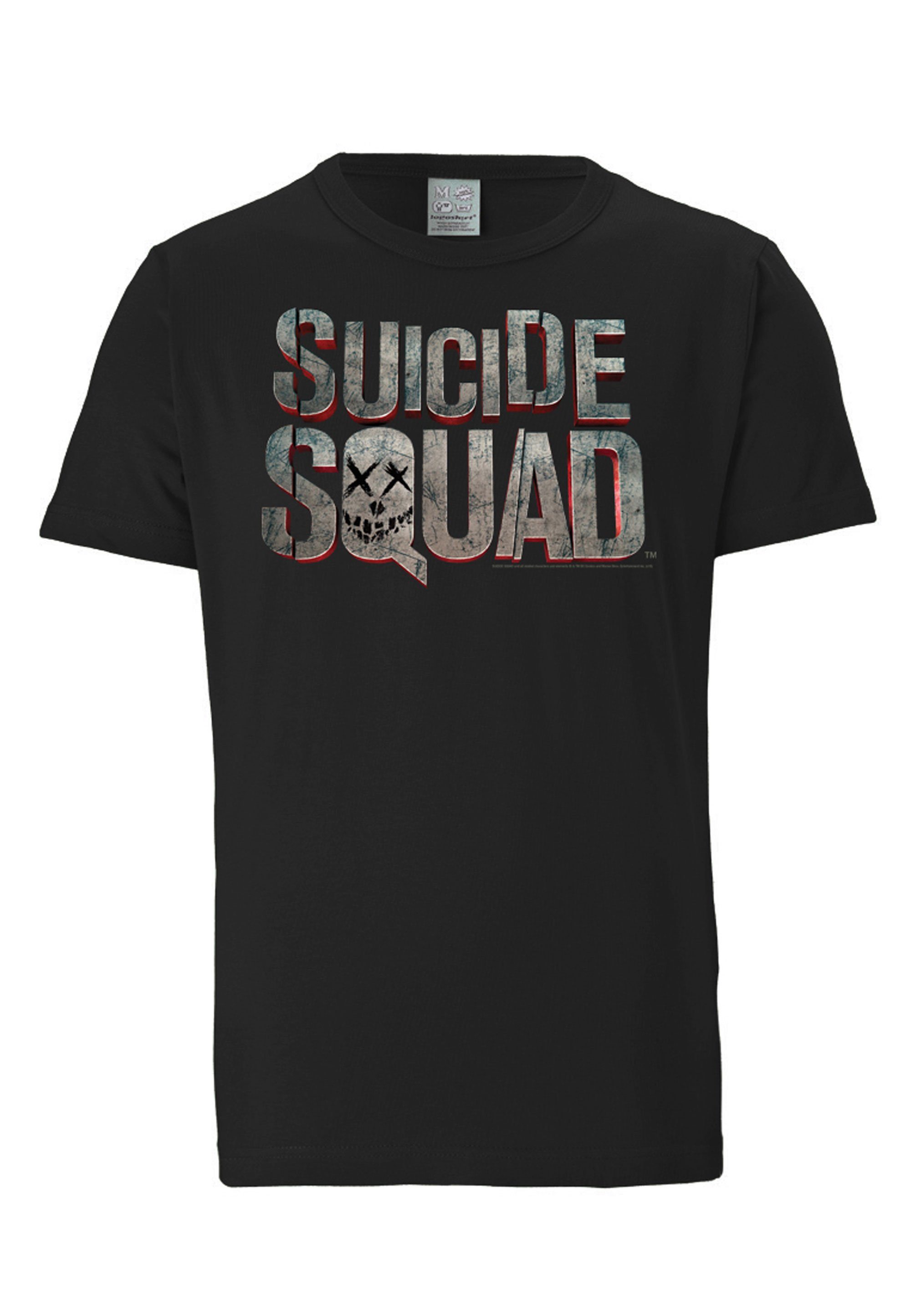LOGOSHIRT T-Shirt Suicide Squad Logo mit Print lizenziertem
