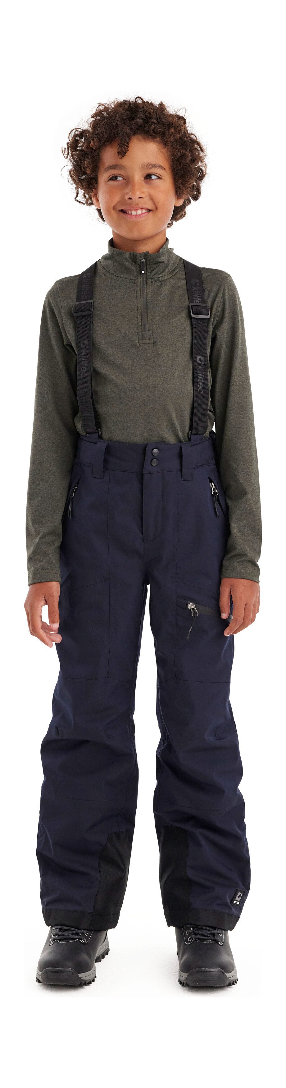 Killtec Skihose Boys Skihose 242 Wasserdichte Skihose mit abnehmbarem Latz und verstellbarem Bund