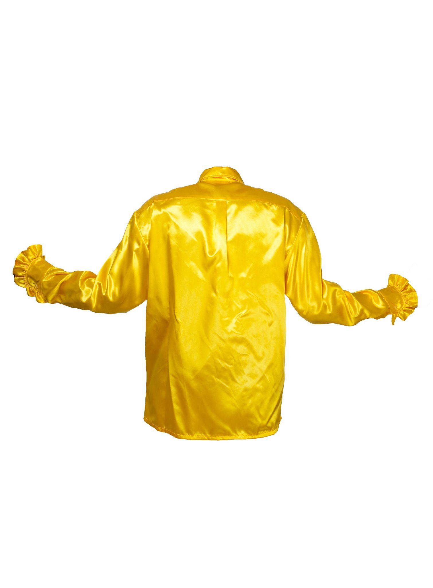 thetru T-Shirt Schlagerstar Rüschenhemd gelb günstig online kaufen