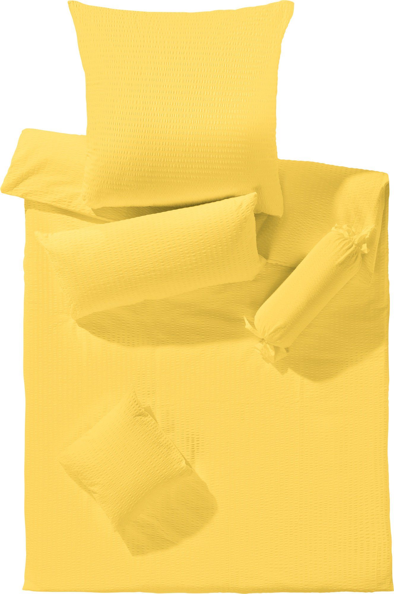 Erwin Müller Bettwäsche Bettwäsche "Rosenheim", Seersucker, Uni