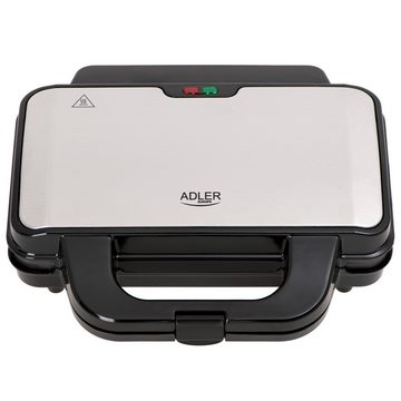 Adler Sandwichmaker AD 3043, 1300,00 W, Sandwichtoaster, Größe XXL, 1300W