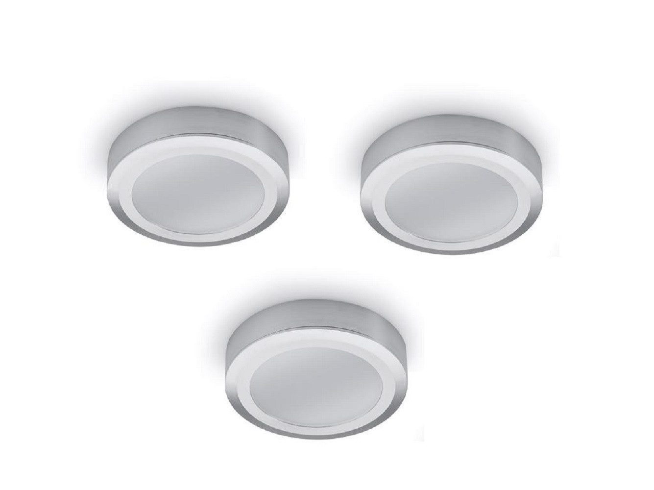 Naber LED Einbauleuchte Einbauleuchte Swag LED-Warmweiß 7064008 3er-Set