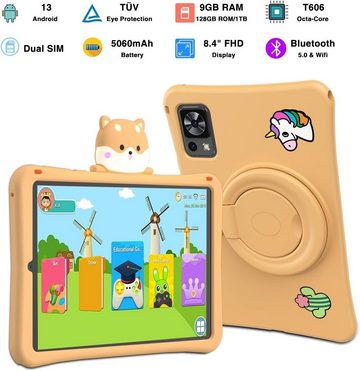 DOOGEE T20MINI Kinder 9 GB (4+5) RAM 5060 mAh BT 5.0 13 MP + 5 MP Kamera Tablet (8,4", 128 GB, Android 13, 4G Dual SIM, Kreatives Multimedia-Erlebnis für junge Entdecker)