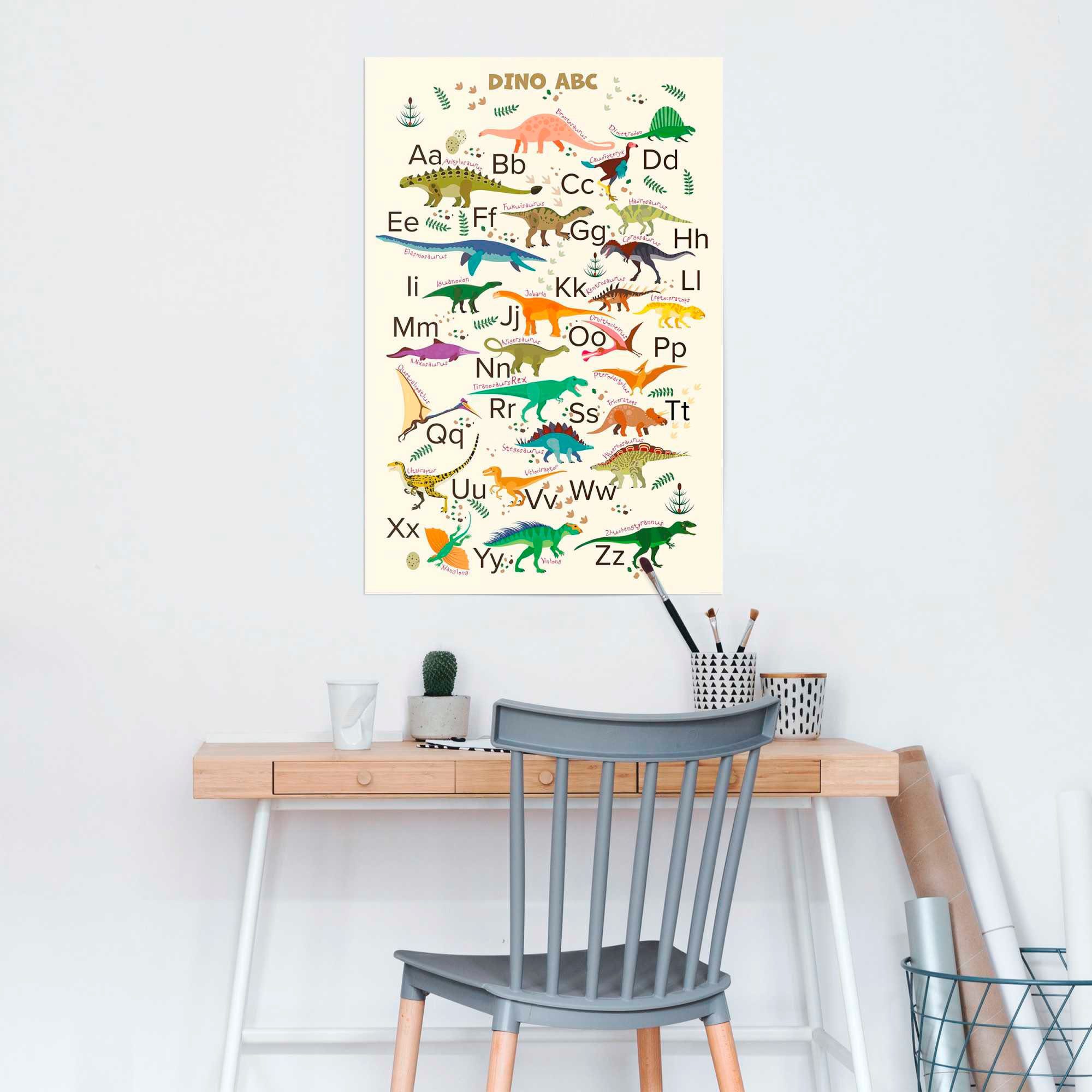 Reinders! Poster Dino ABC günstig online kaufen