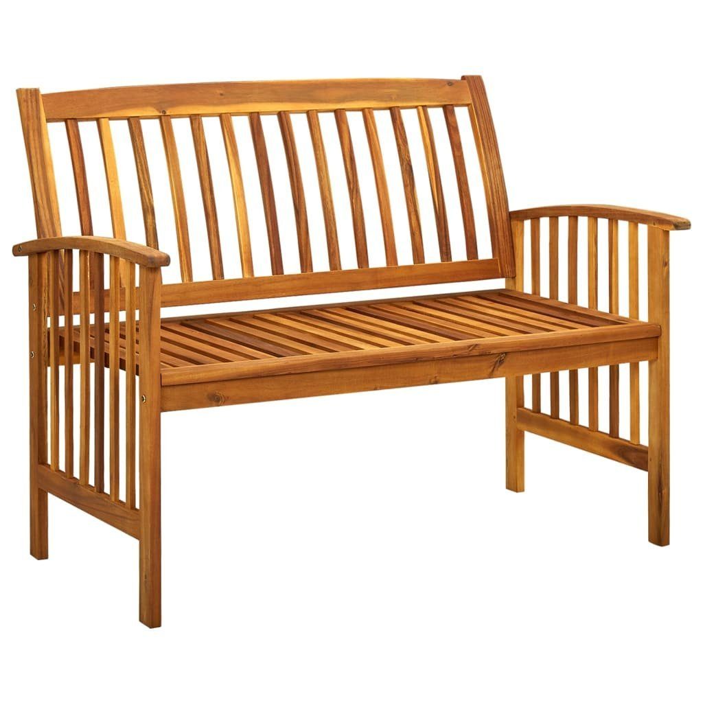 vidaXL Gartenbank Gartenbank mit Kissen 119 cm Massivholz (1-St)