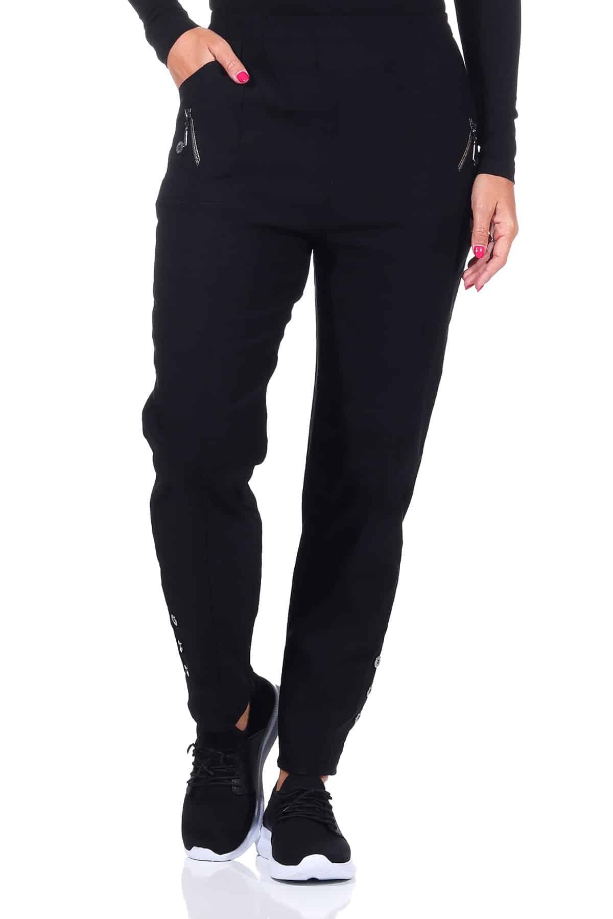 Cherry Berry Thermohose Schlupfhose für Damen Übergangshose mit leichtem Thermofleece Stretchgewebe, mit Gummizug, auch große Größen erhältlich, Innenfleece