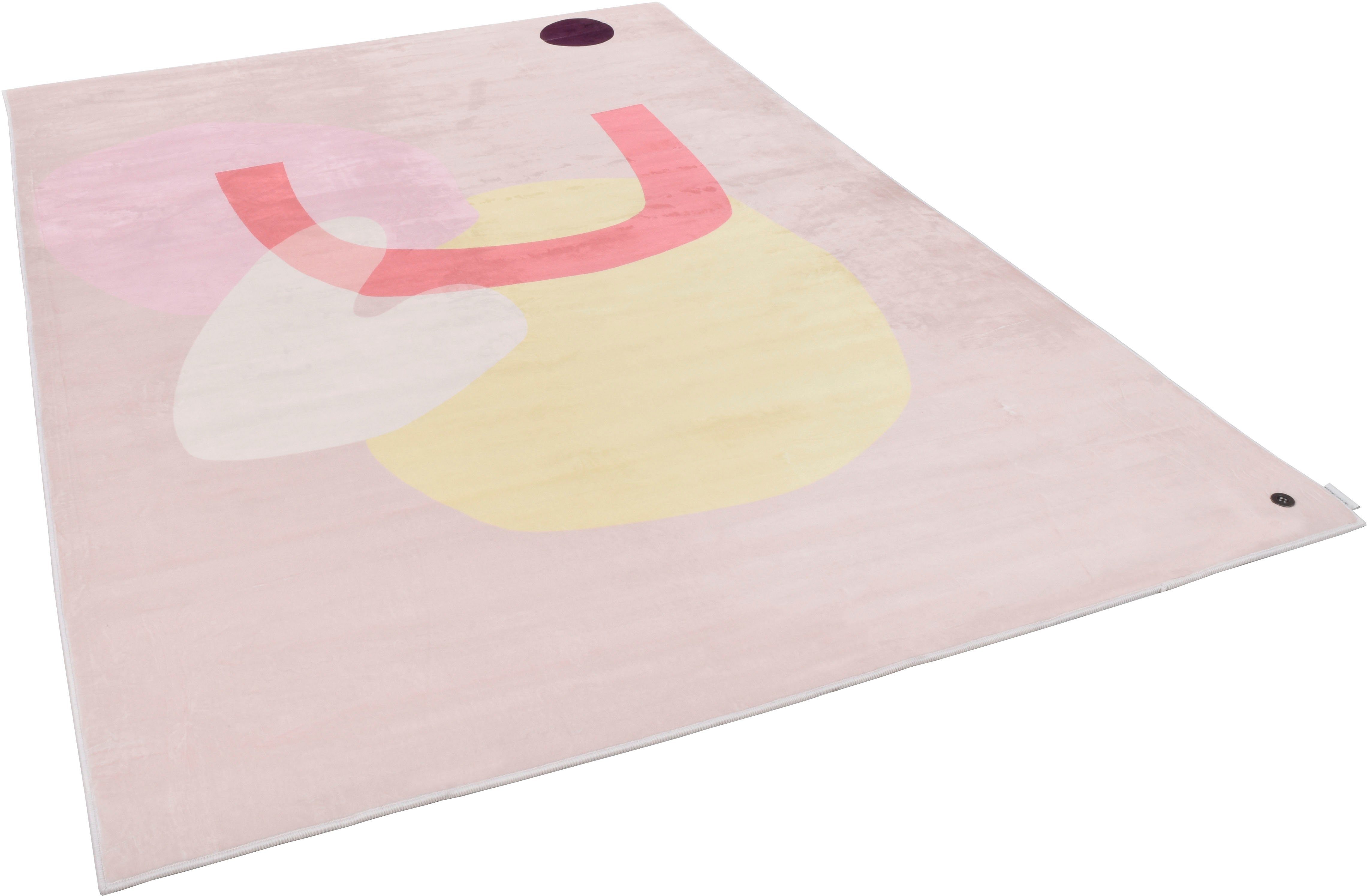 TOM TAILOR HOME Teppich Shapes - SIX, rechteckig, Höhe: 5 mm, Kurzflor, bedruckt, modernes Design