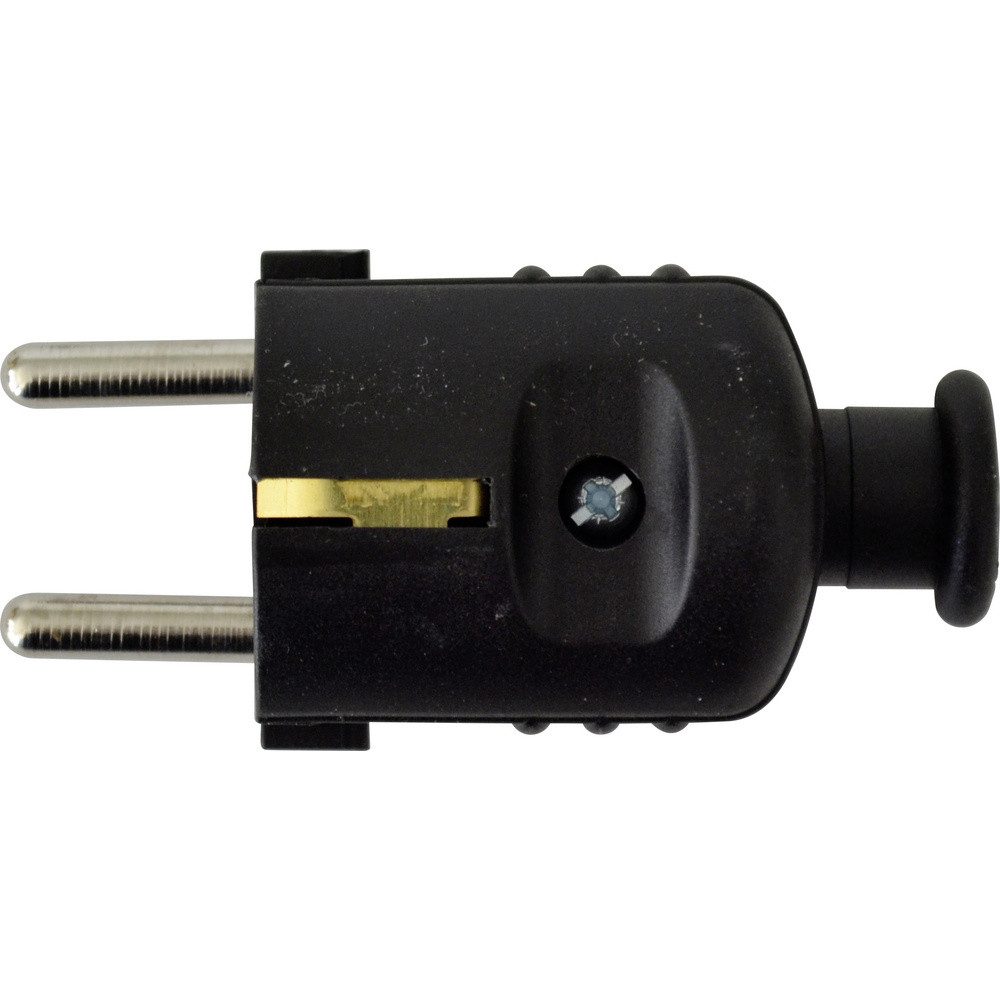 N & L N & L 18490 Schutzkontaktstecker Kunststoff 230 V Schwarz Steckernetzteil