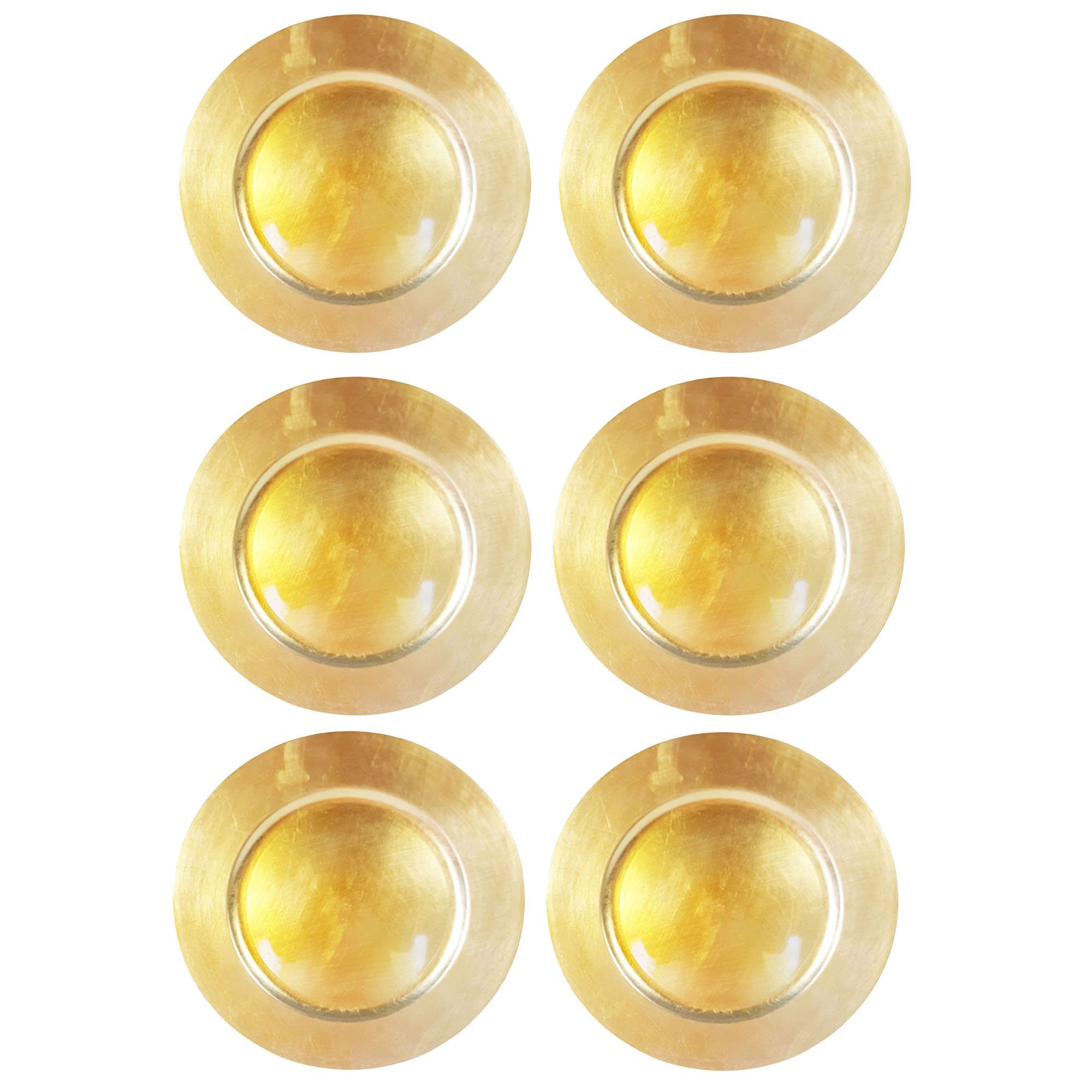 Annastore Platzset 6 x Platzteller aus herrlich schimmerndem Melamin Ø 33 c günstig online kaufen