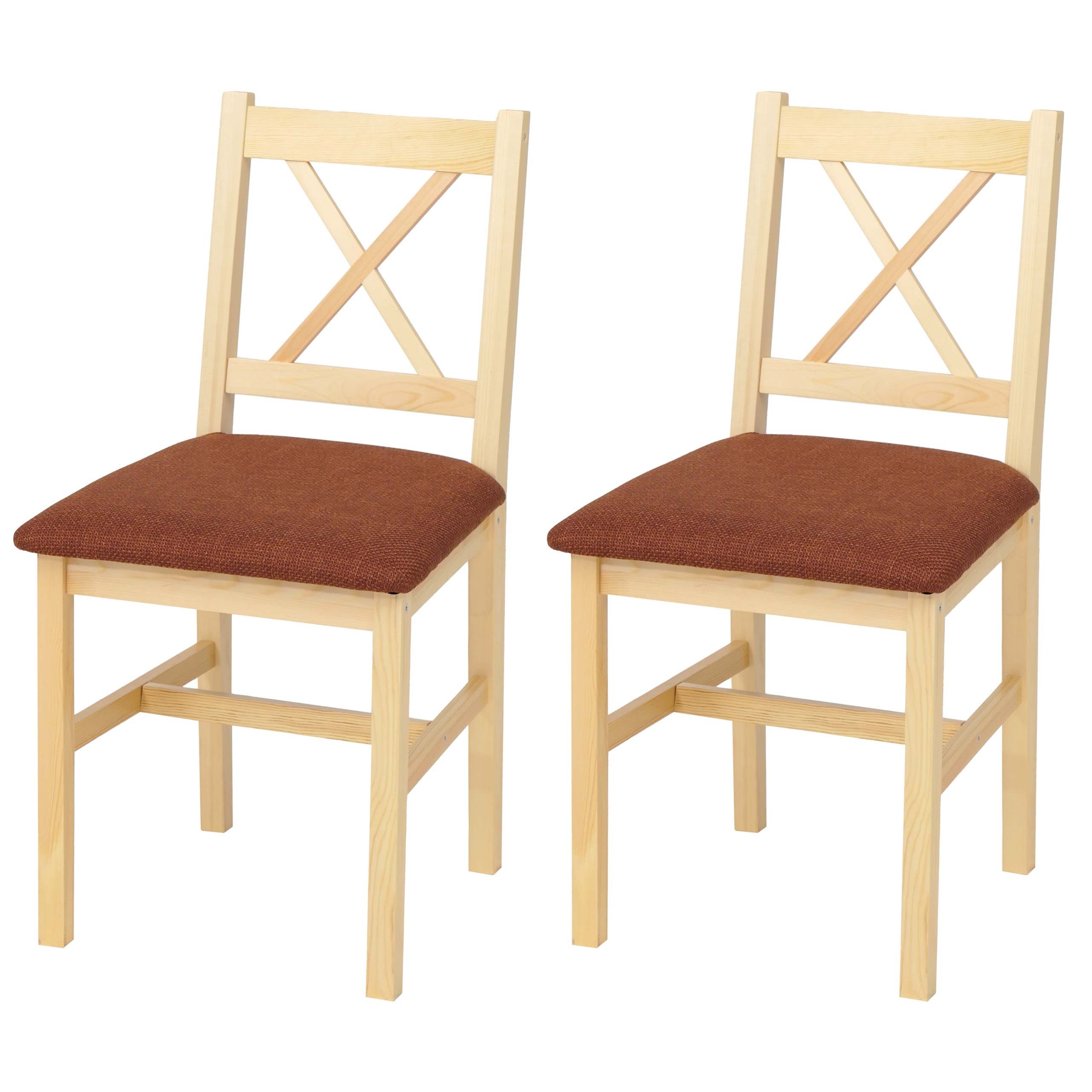 MCW Esszimmerstuhl MCW-F77 (Set, 2 St), Stabile Konstruktion, Massives Holz