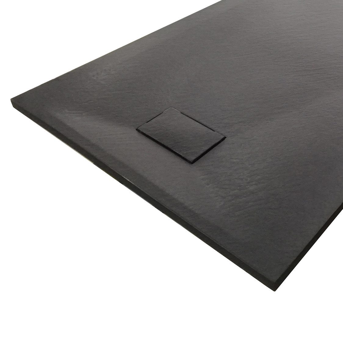 Bernstein Duschwanne Duschtasse GT-Serie, SMC, Duschwanne quadratisch 80x80cm SMC Schwarz Struktur ohne Ablauf