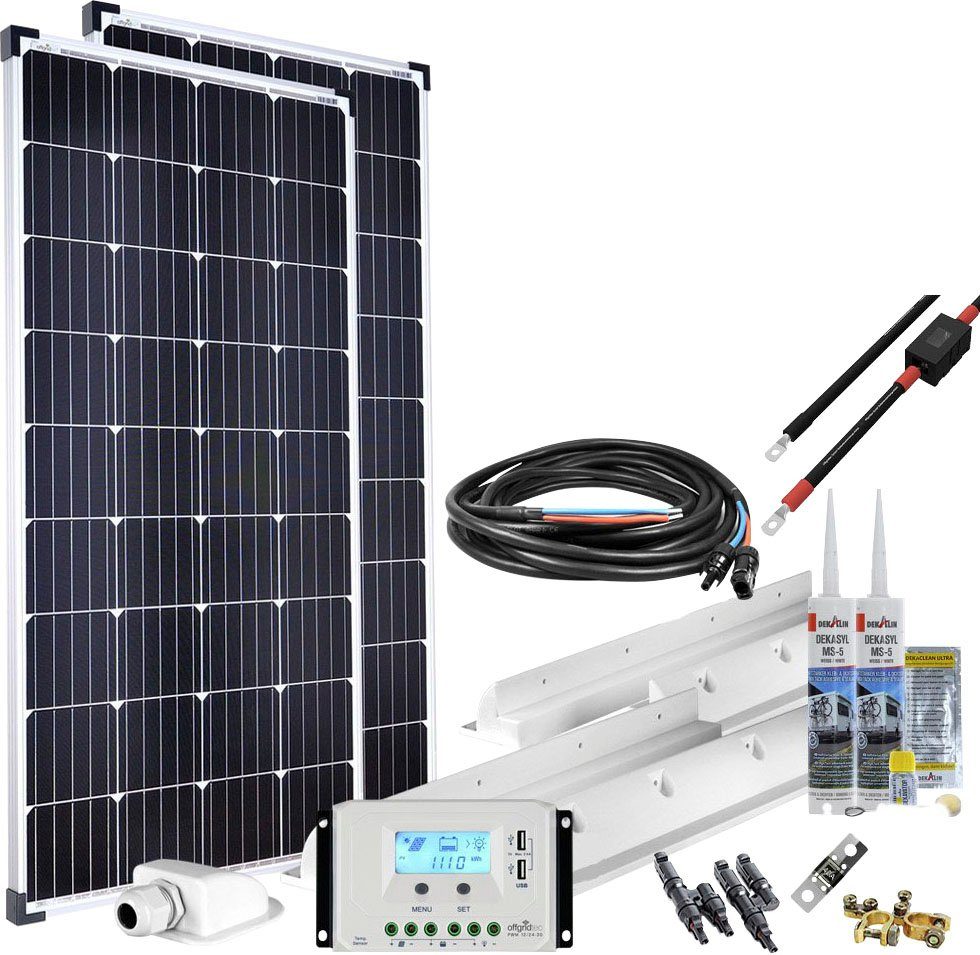 offgridtec Solaranlage mPremium XL-300W/12V Wohnmobil Solaranlage, 150 W, Monokristallin, (Set), Wohnmobil Solaranlage | Solaranlagen
