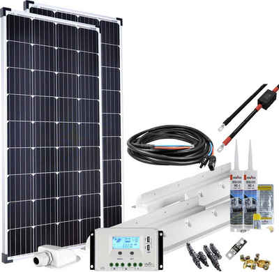 offgridtec Solaranlage mPremium XL-300W/12V Wohnmobil Solaranlage, 150 W, Monokristallin, (Set), Wohnmobil Solaranlage