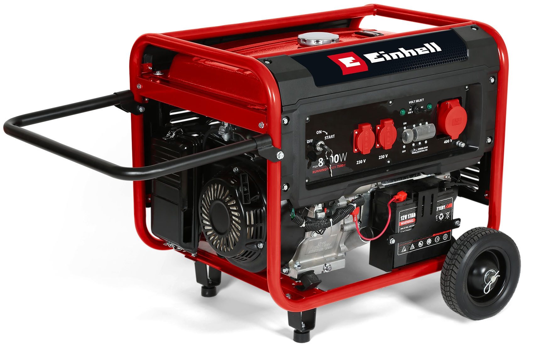Einhell Stromerzeuger TC-PG 8000, mit 2 230-V-Steckdosen und 400-V-Anschluss