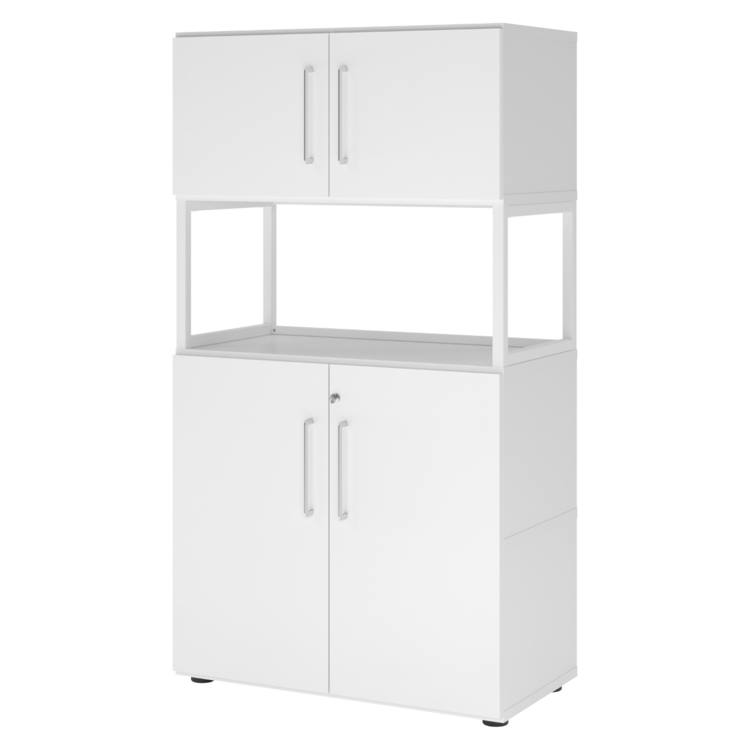 bümö Aktenregal flexi Schrank, Dekor: Weiß