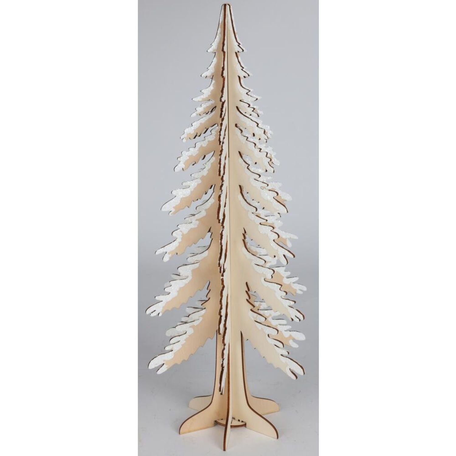 Weihnachten 12x BURI Holzdeko Advent Dekoration TANNE Dekofigur H=45cm wohne Ambiente