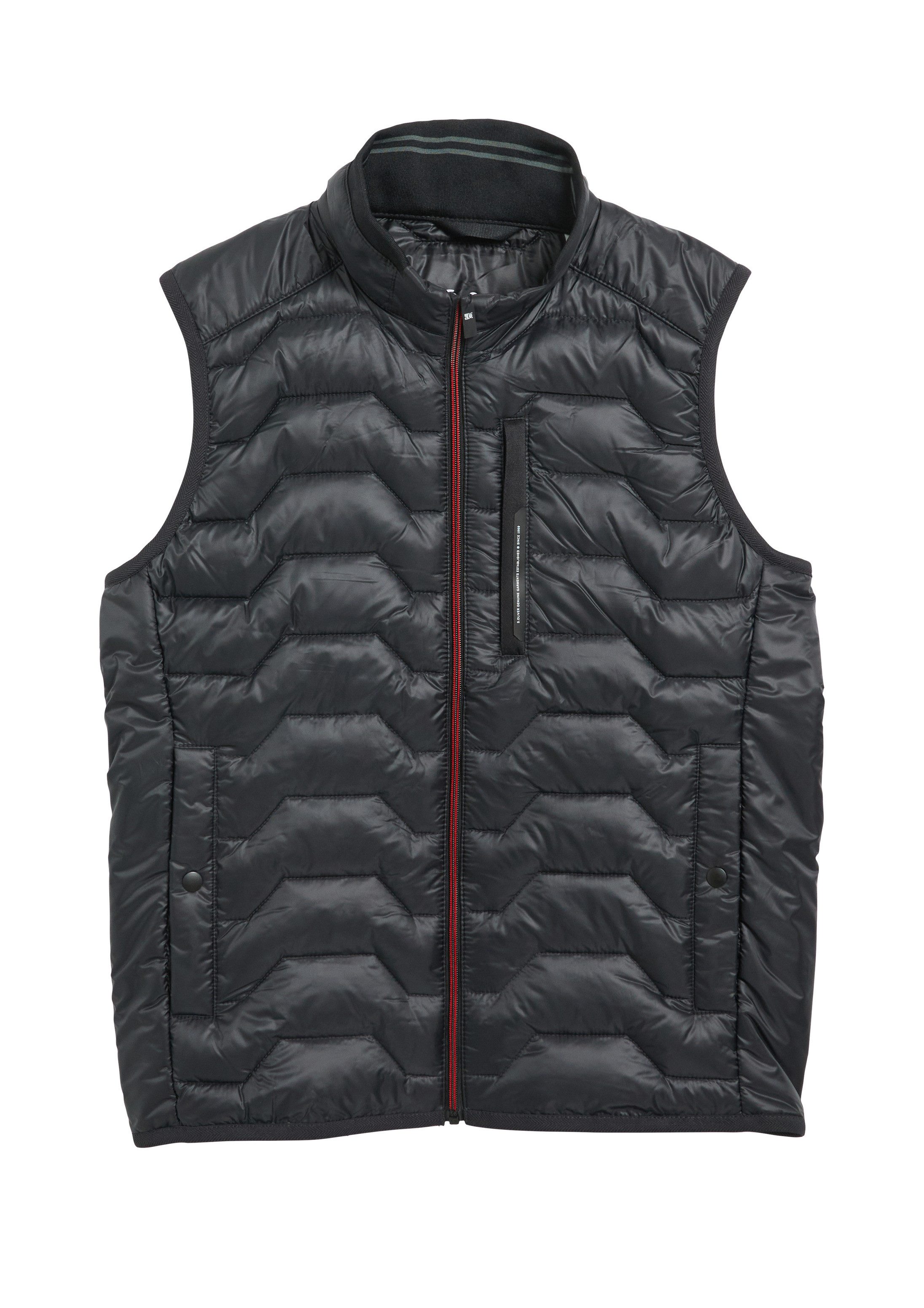 s.Oliver Outdoorjacke Outdoor-Weste Wasserabweisende Steppweste mit sportiven Details