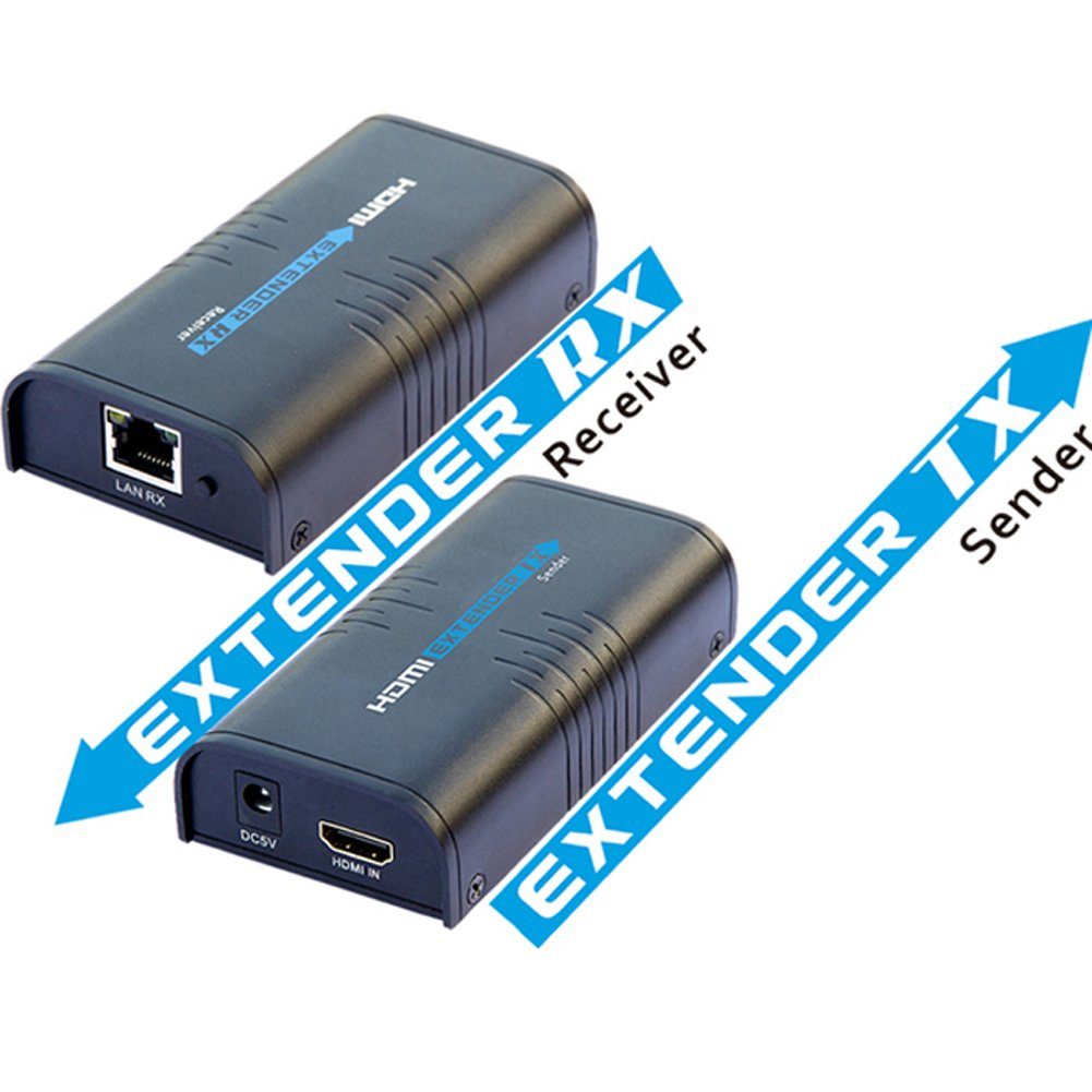 Bolwins A10D HDMI Extender Erweiterung LAN CAT6 RJ45 Netzwerk Kabel Verstärker Verstärker (Anzahl Kanäle: 1, 5 W, Videoübertragung)