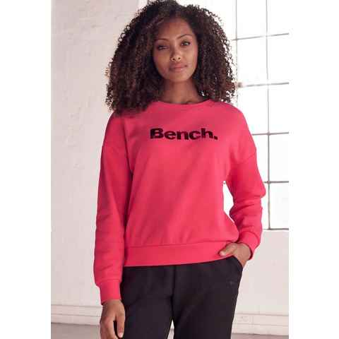 Bench. Loungewear Sweatshirt -Loungeshirt mit glänzendem Logodruck, Loungewear, Loungeanzug