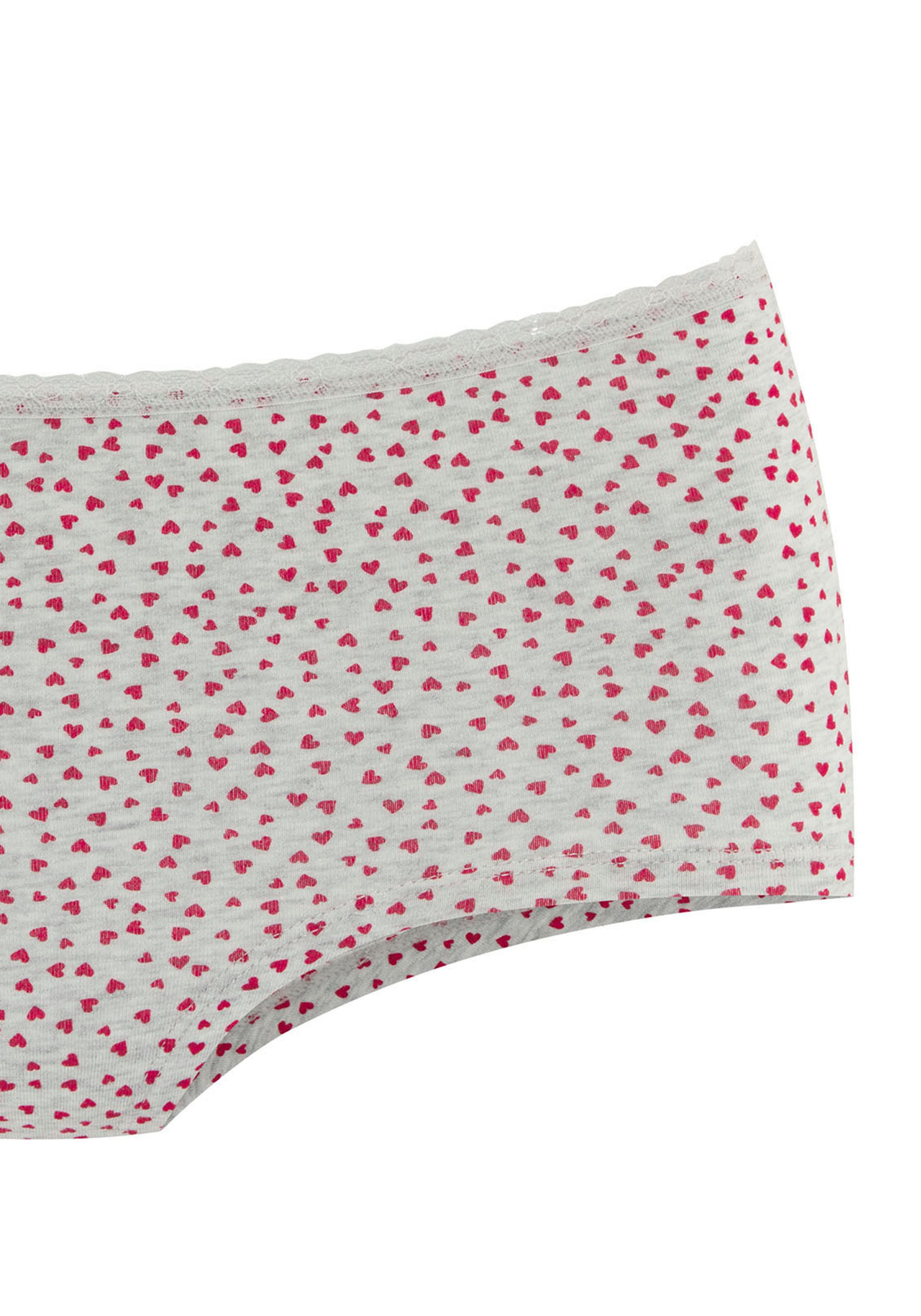 LASCANA Panty Geschenk Box (5er-Pack) mit süßen Herzchen-Prints und aus elastischer Baumwoll-Qualität – Bild 5 von 5