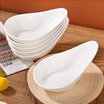 MALACASA Snackschale RAMEKIN.DISH, Porzellan, (Set, 12-tlg), Mini Dessertschäle aus Porzellan