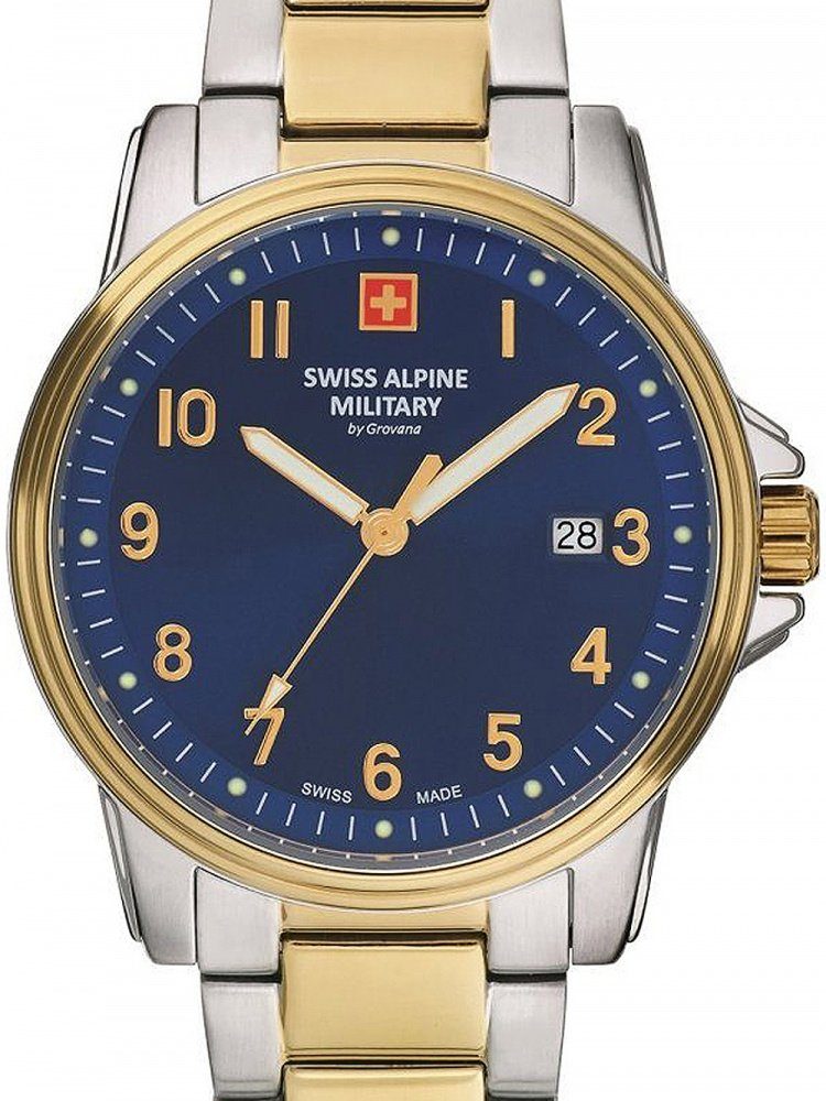 Military 40mm Swiss Herren Swiss Alpine Military Alpine 7011.1145 10ATM Quarzuhr