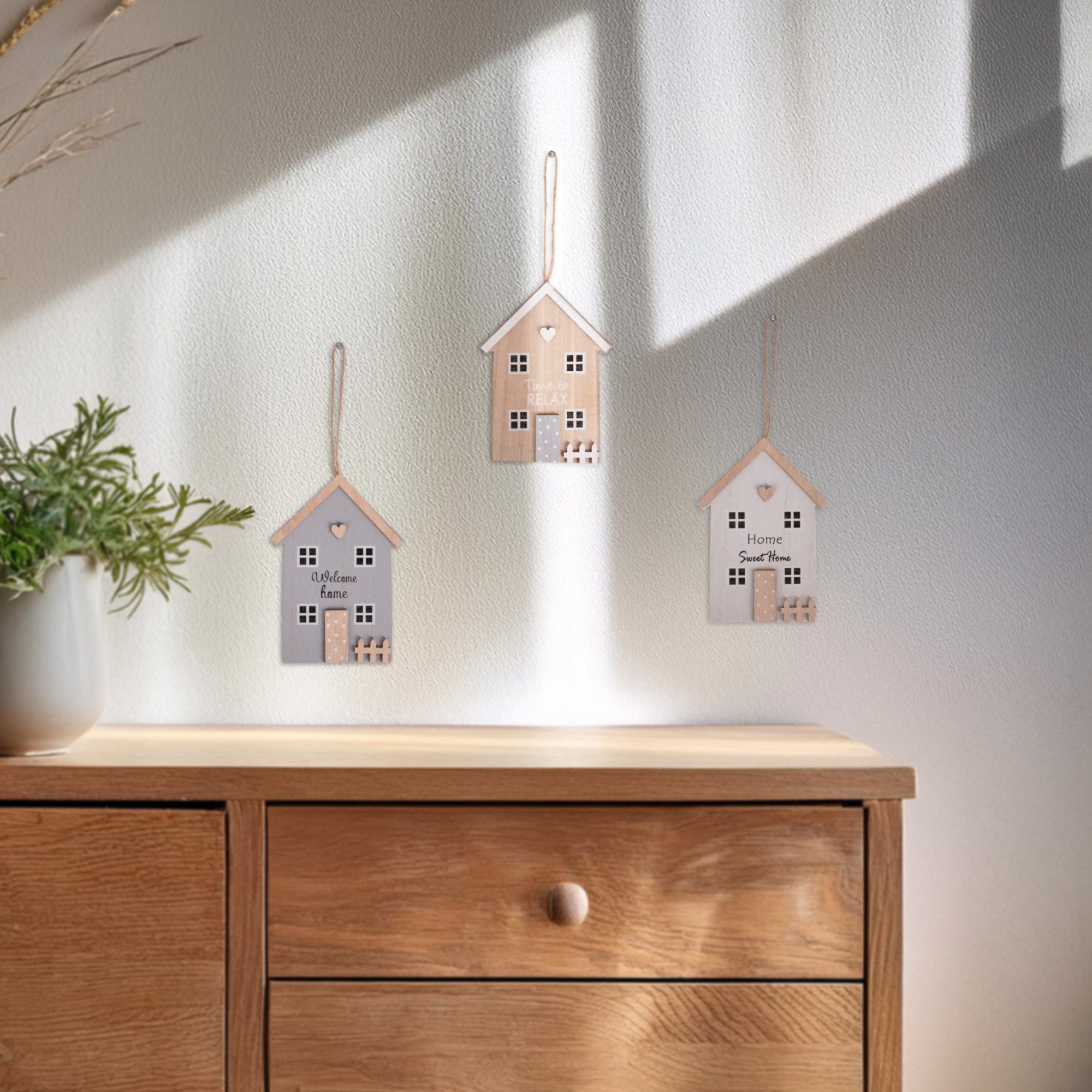 UNUS HOME Dekofigur 3er Set Dekoaufhänger günstig online kaufen