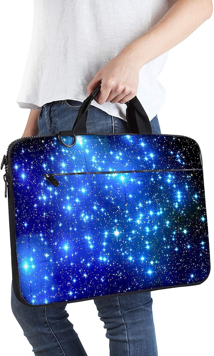 MAXLVL Laptoptasche 15.6 / 17.3 Zoll (Notebooktasche aus Canvas mit Zubehörfach), Schmutz- & Wasserabweisend – Bild 4 von 5