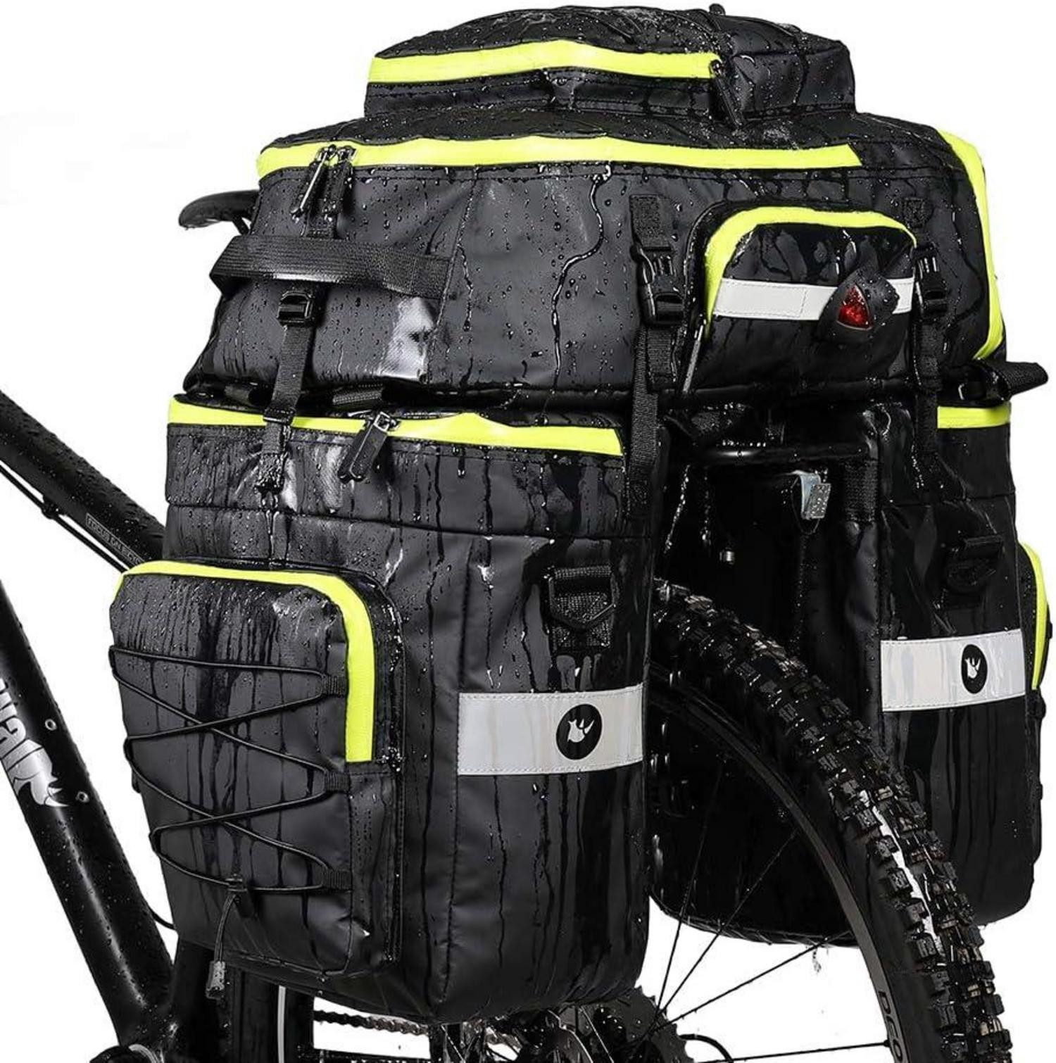 Fahrrad-Gepäckträger Fahrradtasche 3-in-1 Multifunction wasserdichte Gepäckträgertasche 75L