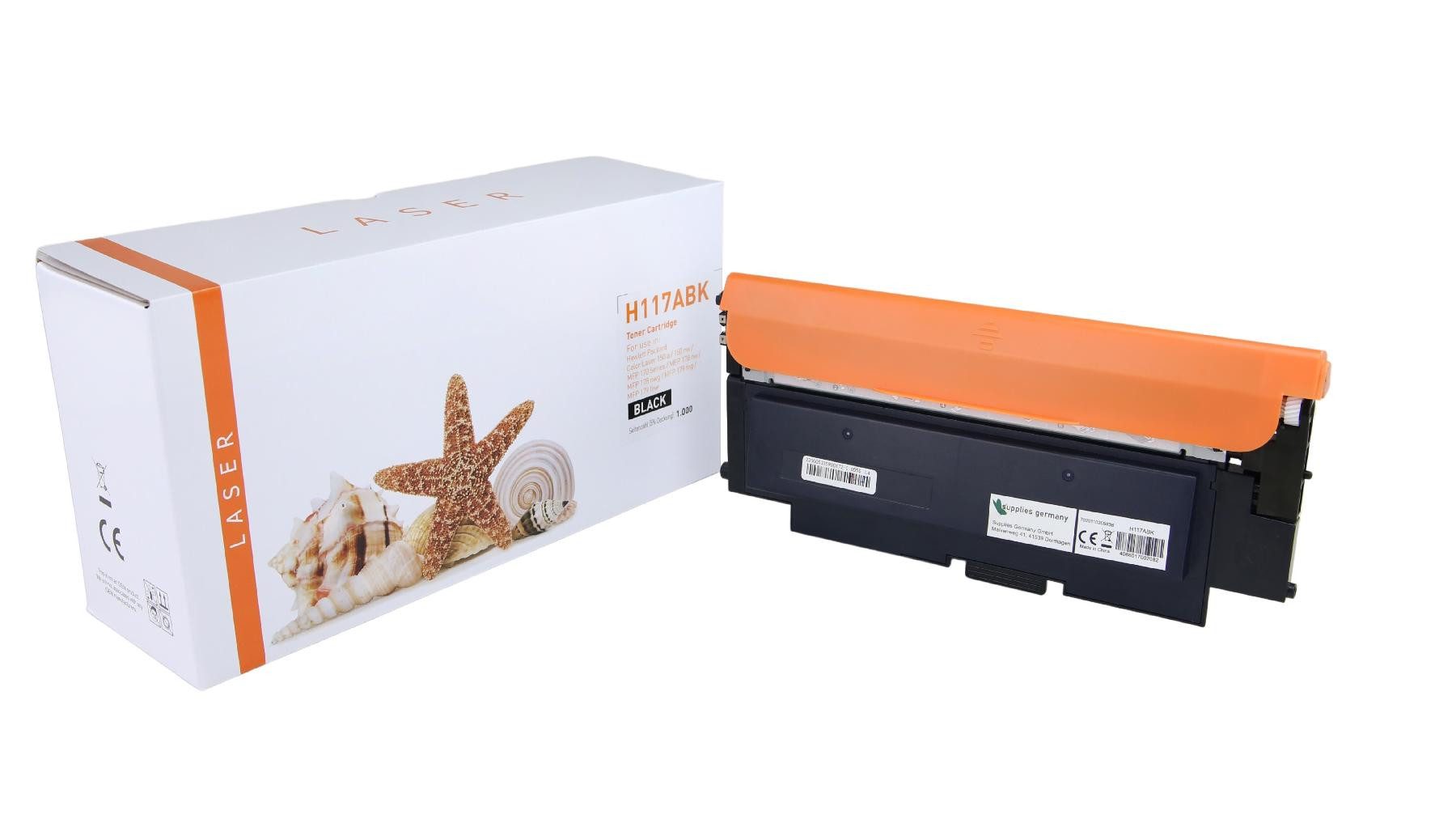 Supplies Germany Tonerkartusche 117A / W2070A, (1-St), Toner-Kit schwarz schwarz 1000 Seiten