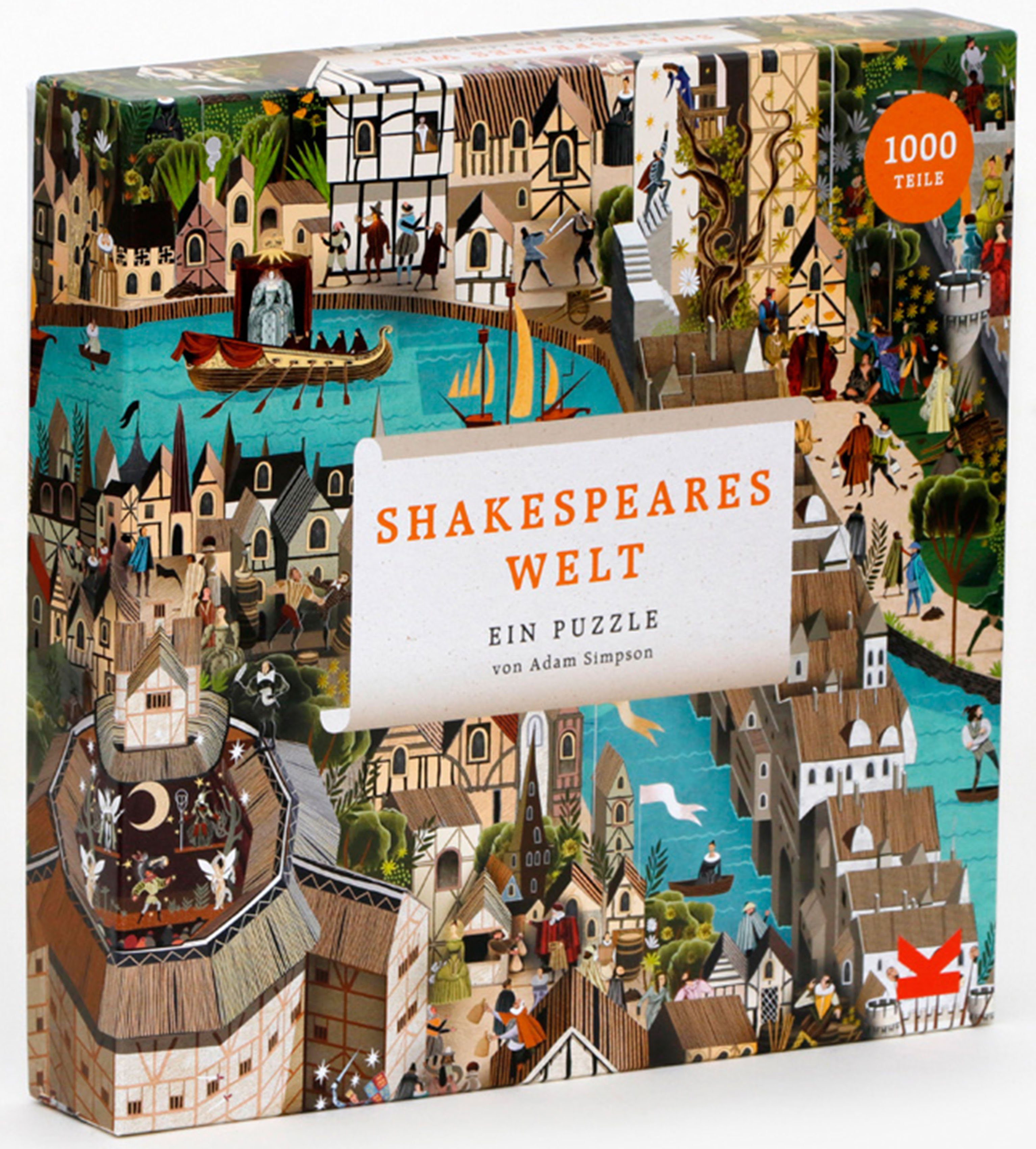 1000 Puzzle Puzzleteile Shakespeares Welt, Laurence King