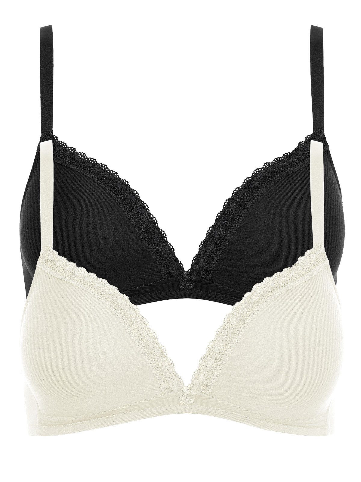 Lisca Schalen-BH 2er Pack Triangel BH ohne Bügel Ines (Spar-Set, 2-tlg) -