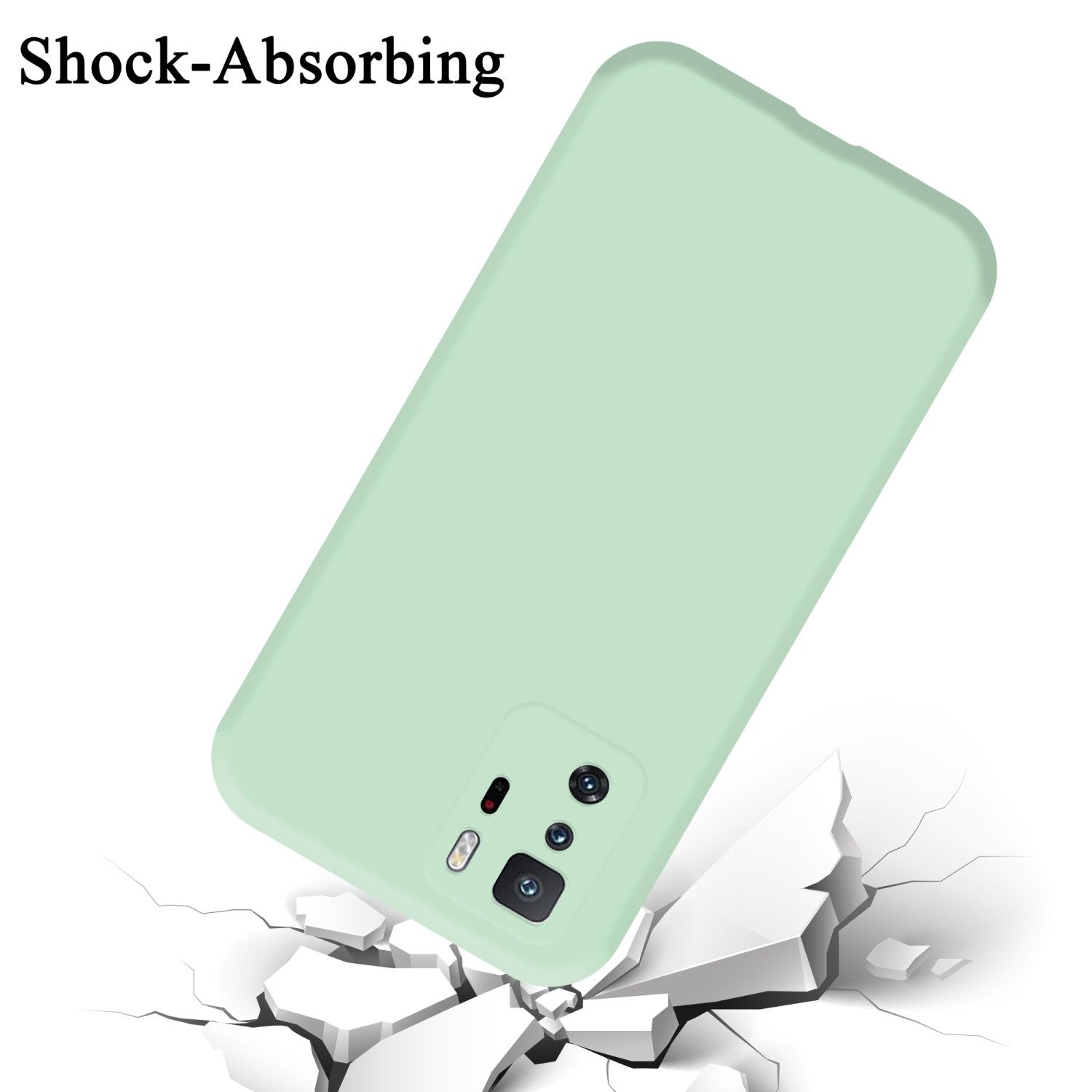 Cadorabo Handyhülle für Xiaomi POCO X3 GT Hülle Xiaomi POCO X3 GT, Flexible Hülle TPU Silikon Schutzhülle Back Cover Case