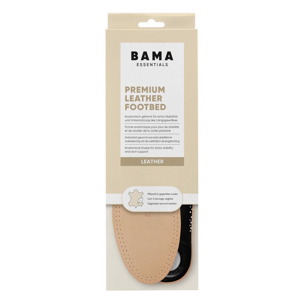 BAMA Group orthopädische Schuheinlagen Bama Premium Leather Footbed Einlegesohlen aus Echtleder, anatomisch – Bild 2 von 5