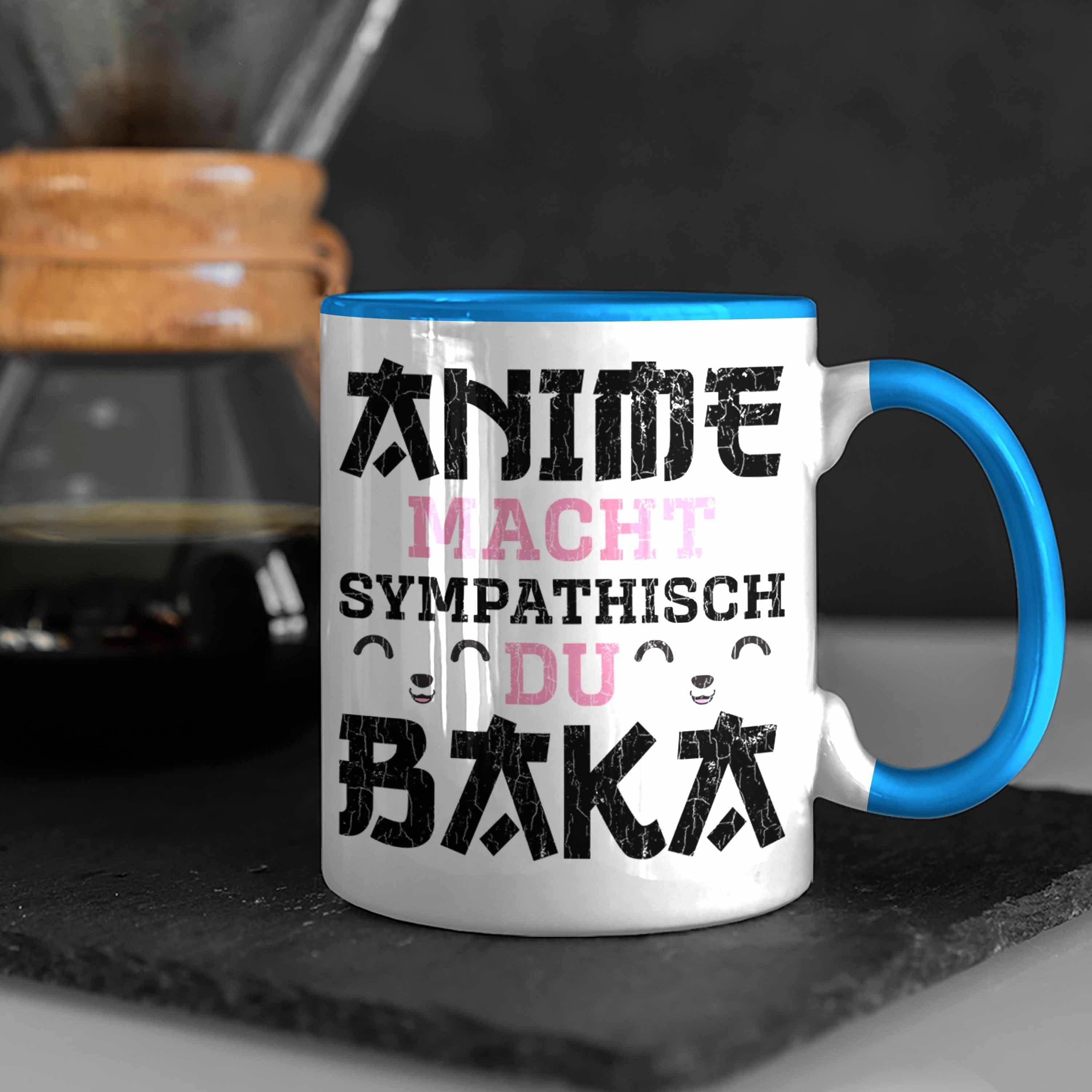 Anme Trendation Anime Spruch Trendation Tasse Deko Blau Geschenke Kaffeetasse Tasse Sympathisch Fan - Geschenk