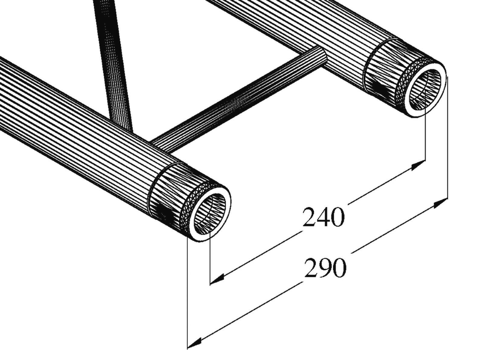 Thumbnail - Alutruss Rahmentraverse ALUTRUSS BILOCK BQ2-S2500 2-Punkt-Traverse sw