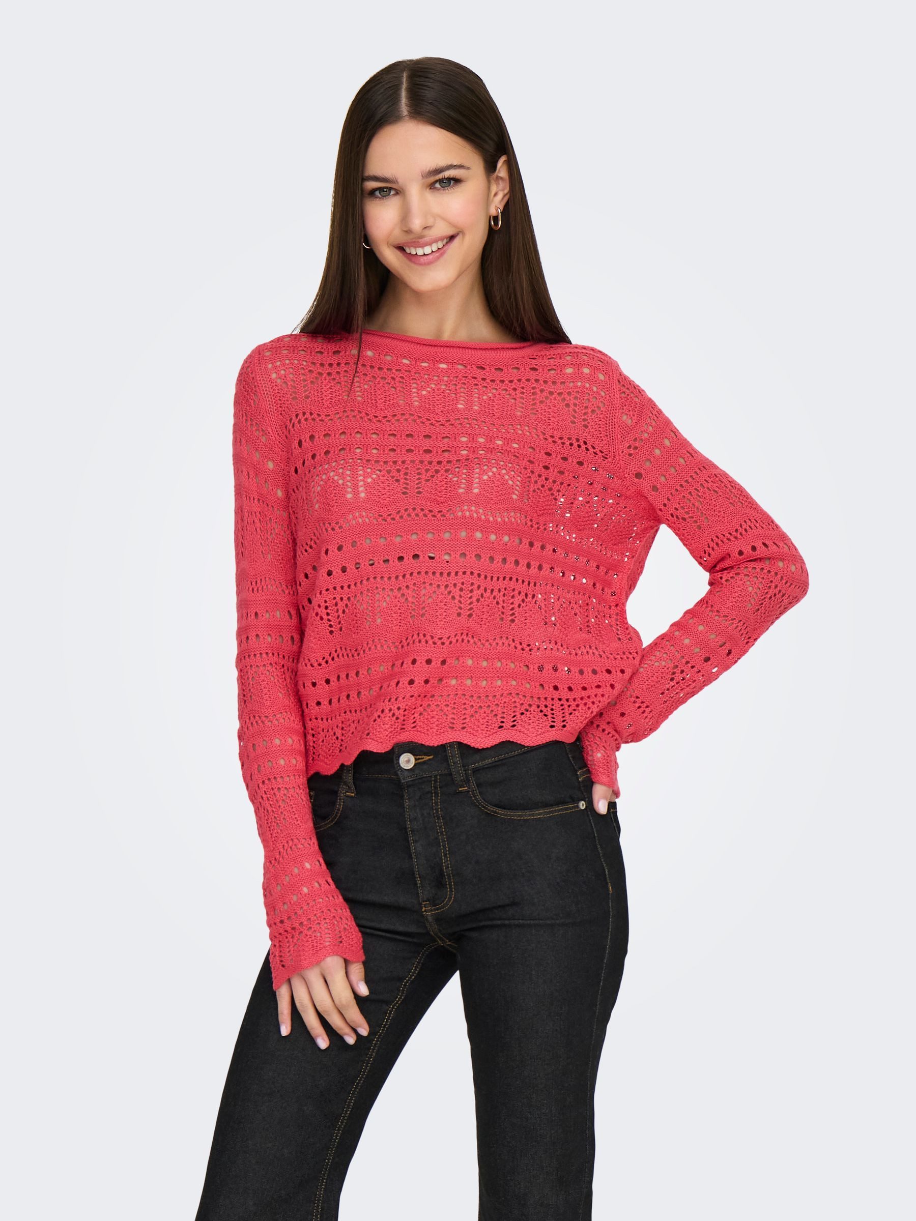 JACQUELINE de YONG Strickpullover Legerer Feinstrick günstig online kaufen