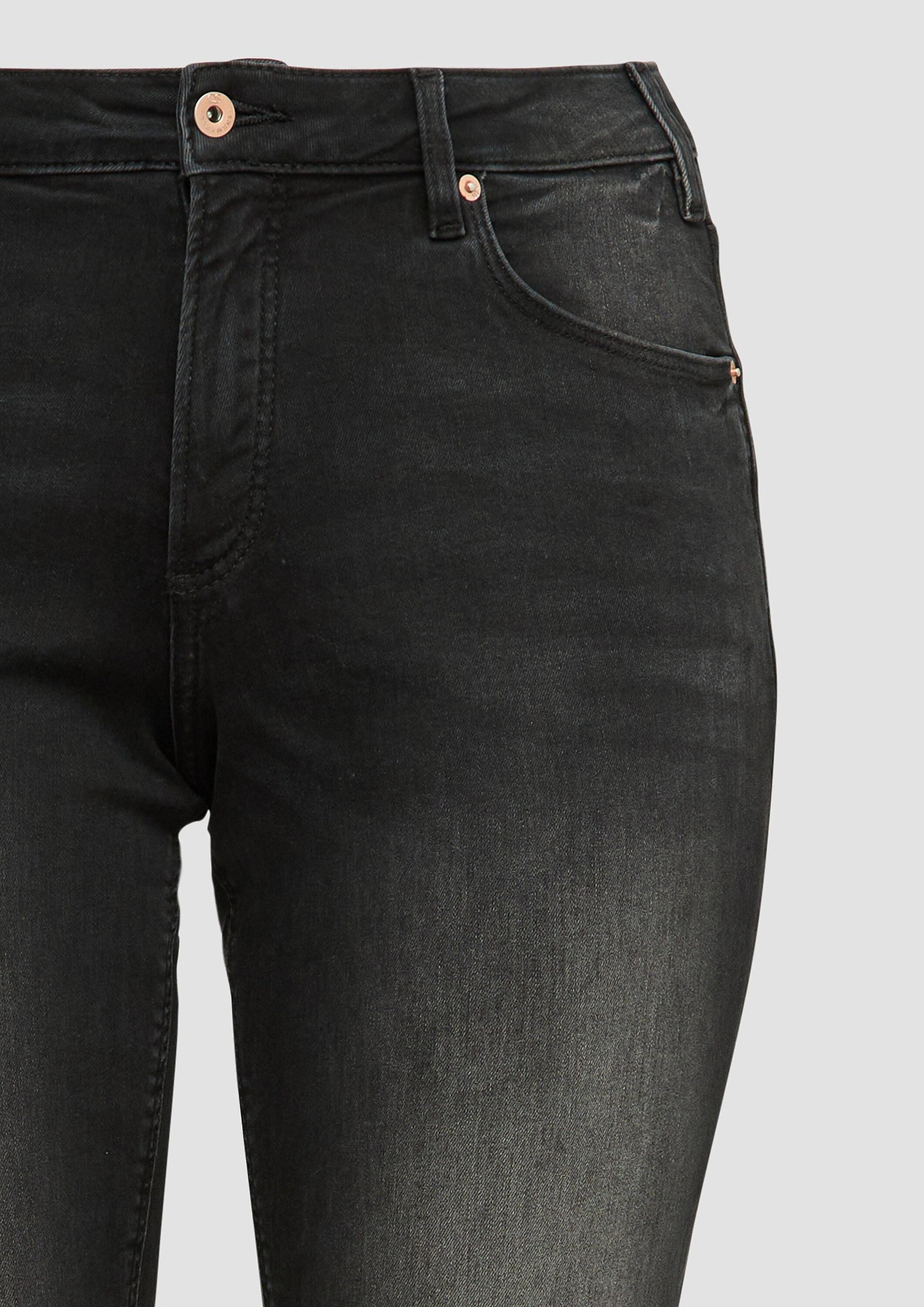 QS Regular-fit-Jeans Jeans-Hose Ankle-Jeans / Slim Fit / Mid Rise / Straight Leg / Super Stretch