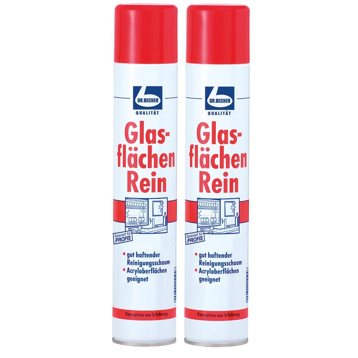 Dr. Becher Dr. Becher Glasflächen Reiniger 500ml Fensterreiniger (2er Pack) Стеклоочиститель