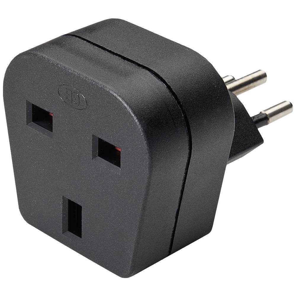 Reisestecker Schweiz Typ 12 auf England mit 10 A. Reiseadapter