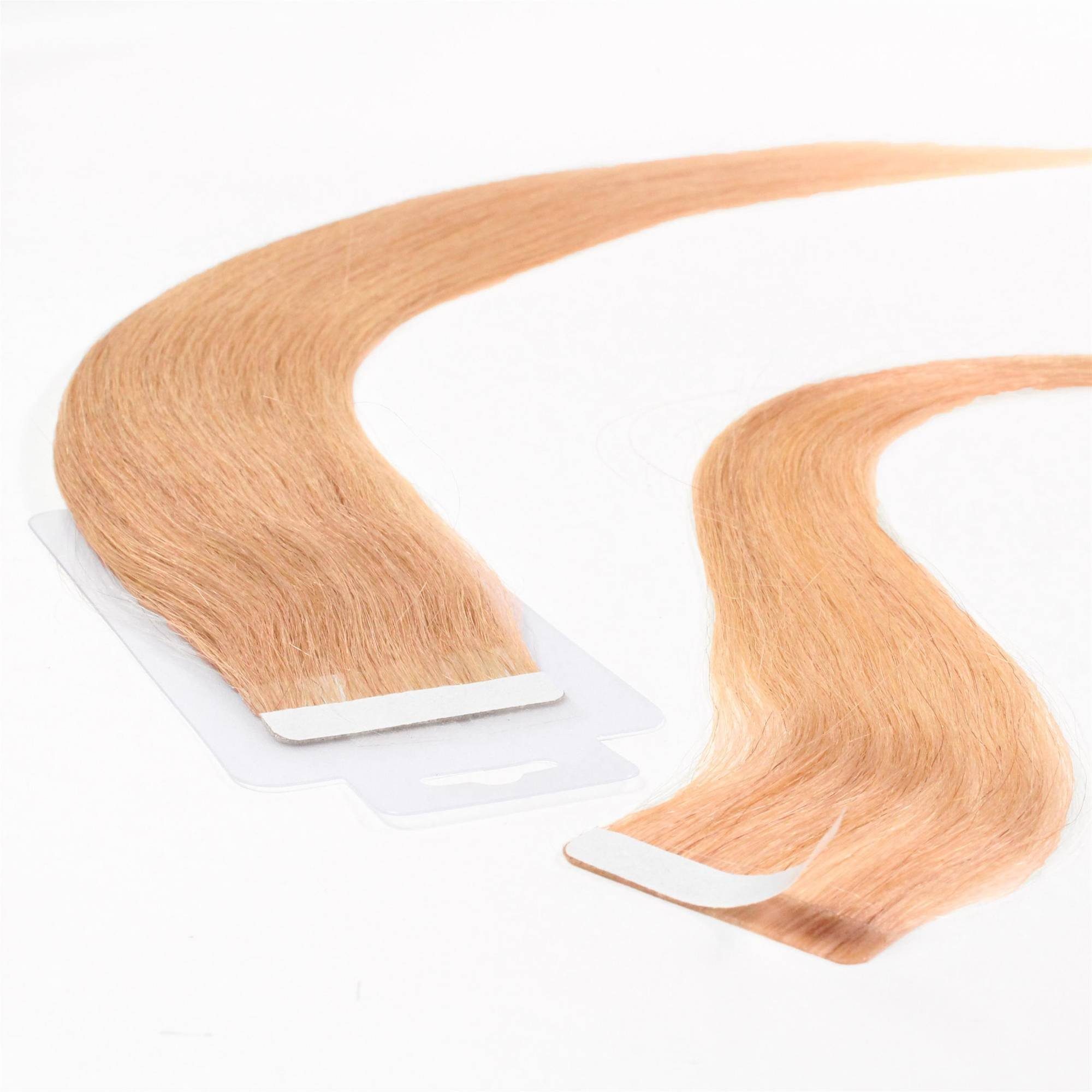 hair2heart Echthaar-Extension Lichtblond 40cm glatt #9/1 Tape Asch Extensions
