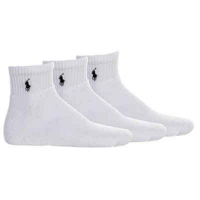 Polo Ralph Lauren Sportsocken Herren Quartersocken, 3er Pack -